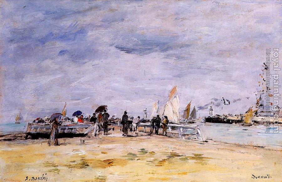 Eugene Boudin : Deauville, the Jetty